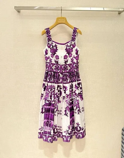 DOLCE & GABBANA Женское платье хлопок