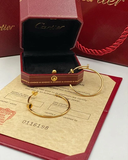 CARTIER Серьги Juste un Clou из 18-каратное  розового золота и бриллиантов