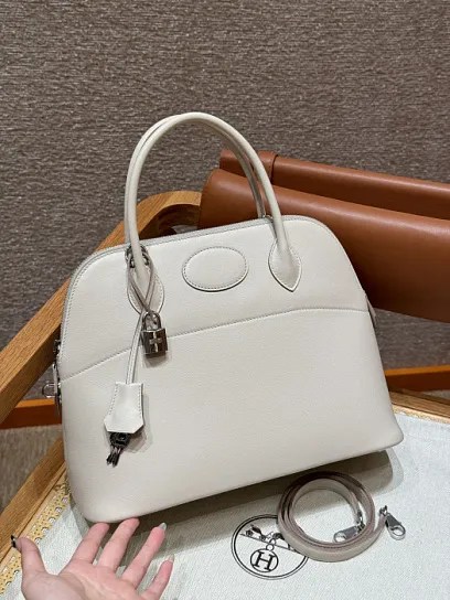 HERMES Женская сумка Bolide 27 см 10/Craie Swift