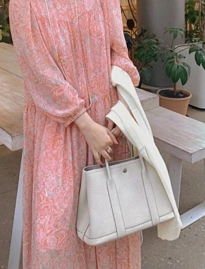 HERMES Женская сумка Garden party 36 см 10/Craie Vache Country