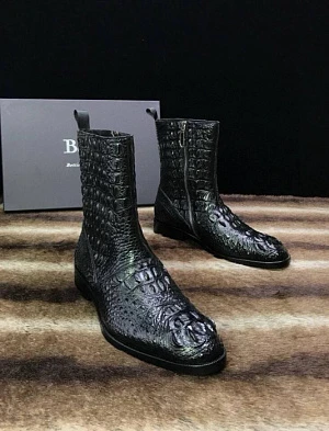 BERLUTI Мужские сапоги из крокодиловой кожи 
