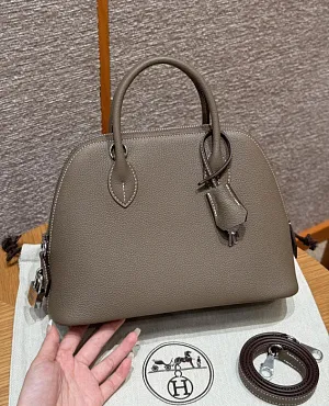 HERMES Женская сумка Bolide 25 см 18/Etoupe Evercolor