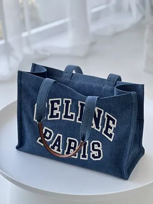 CELINE Женская сумка-тоут из денима