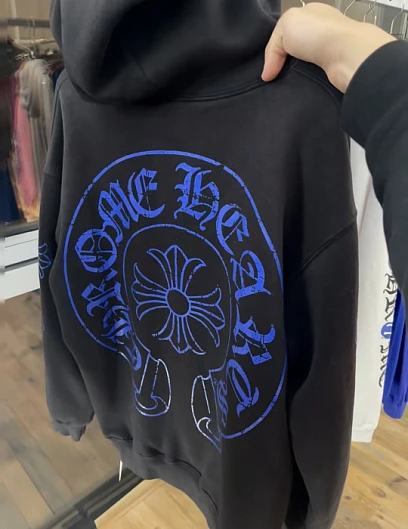 CHROME HEARTS Мужское худи с принтом