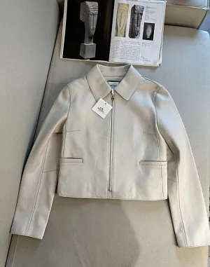 HERMES Женская кожаная куртка