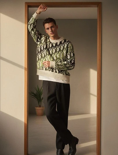 CHRISTIAN DIOR Мужской свитер