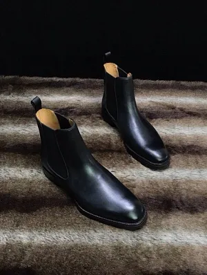 CHRISTIAN LOUBOUTIN Мужские ботинки челси из воловьей кожи