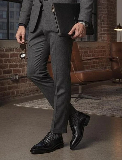 BERLUTI Мужские лоферы из кожи крокодила