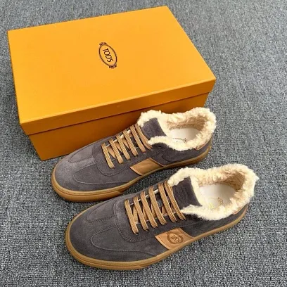 TOD'S Мужские кроссовки из замши