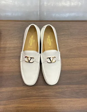 VALENTINO Мужские лоферы коровья кожа белые