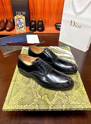 CHRISTIAN DIOR Мужские кожаные оксфорды