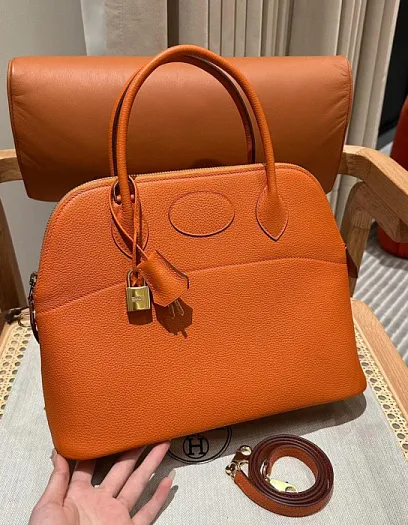 HERMES Женская сумка Bolide 31 см 93/Orange Togo