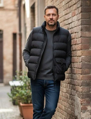 PRADA Мужской жилет на синтепоне