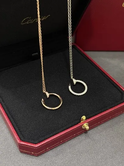 CARTIER Колье Juste un Clou розовое золото и бриллианты