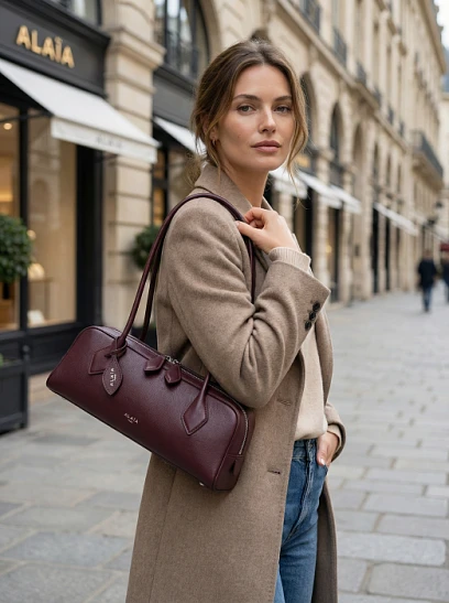 ALAIA Женская сумка Le Teckel комбинированная