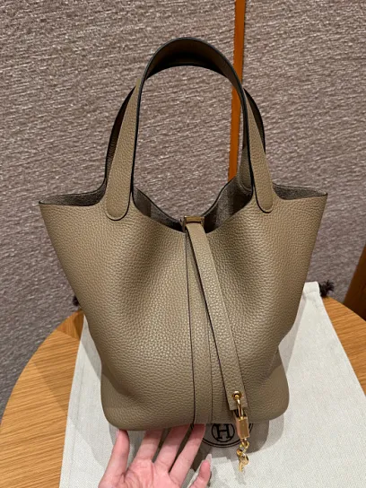 HERMES Женская сумка Picotin Lock 18 см 8Q Clemence