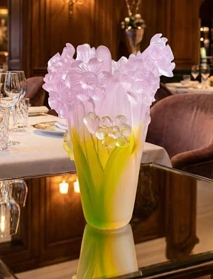 DAUM Хрустальная ваза Rose в форме букета