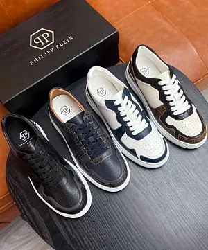 PHILIPP PLEIN Мужские кроссовки из телячьей кожи