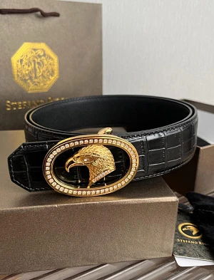 STEFANO RICCI Мужской ремень под крокодила