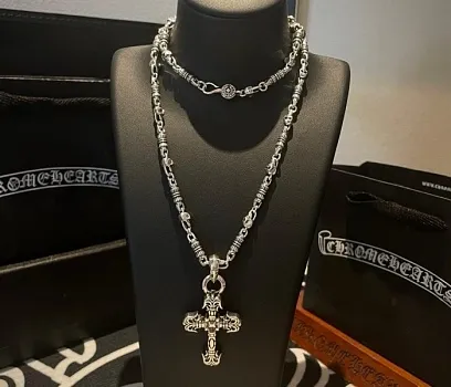 CHROME HEARTS Мужская цепь с  готическим крестом