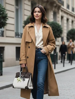 HERMES Женская сумка Birkin 30 см 46/Ebene Сanvas/Swift