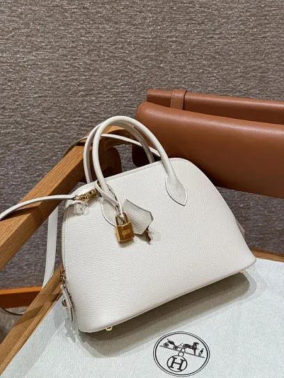 HERMES Женская сумка Mini Bolide 25 см 10/Craie Epsom