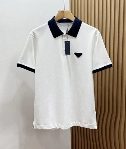 PRADA Мужская футболка с воротником