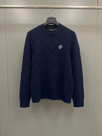 LOUIS VUITTON Мужской пуловер Damier с жемчужным узором