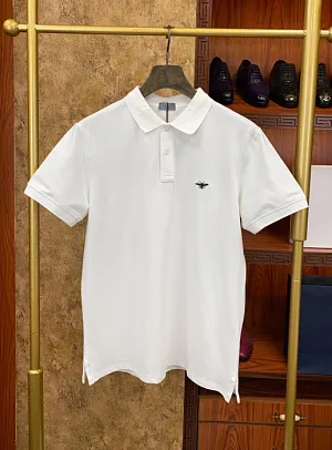 CHRISTIAN DIOR Мужская футболка-поло белая