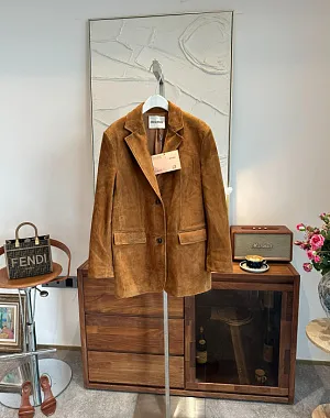 MIU MIU Женский жакет из козьей замши