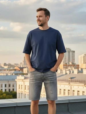 DSQUARED Мужские джинсовые шорты