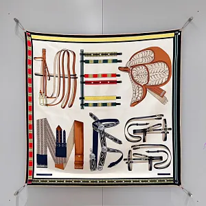 HERMES Платок с принтом