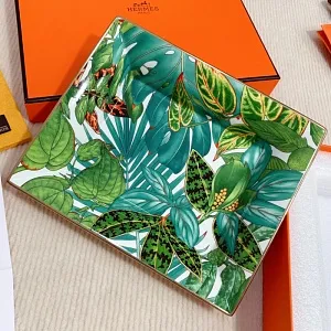 HERMES Монетница Delux с листьями