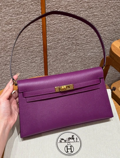 HERMES Женская сумка Kelly Elan 27 см P9/Anemone Epsom