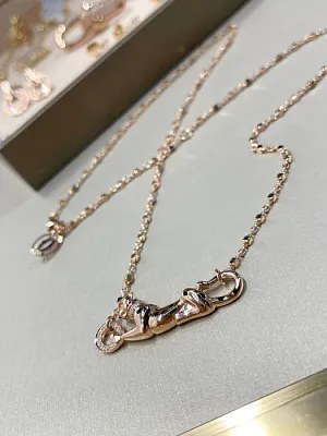 CARTIER Колье Panthère de Cartier желтое золото 