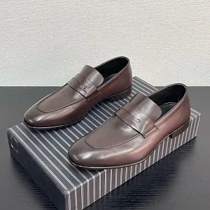 ERMENEGILDO ZEGNA Мужские лоферы из коровьей кожи
