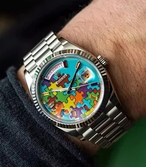 ROLEX Мужские часы Puzzle Day-Date 36 мм