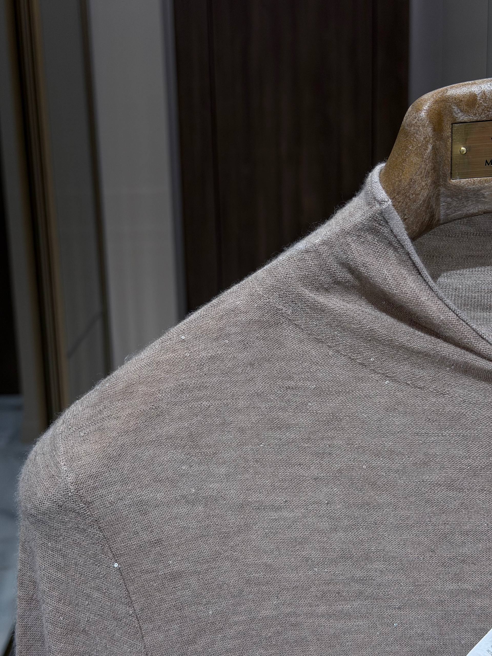 BRUNELLO CUCINELLI Женская водолазка с микро-пайетками