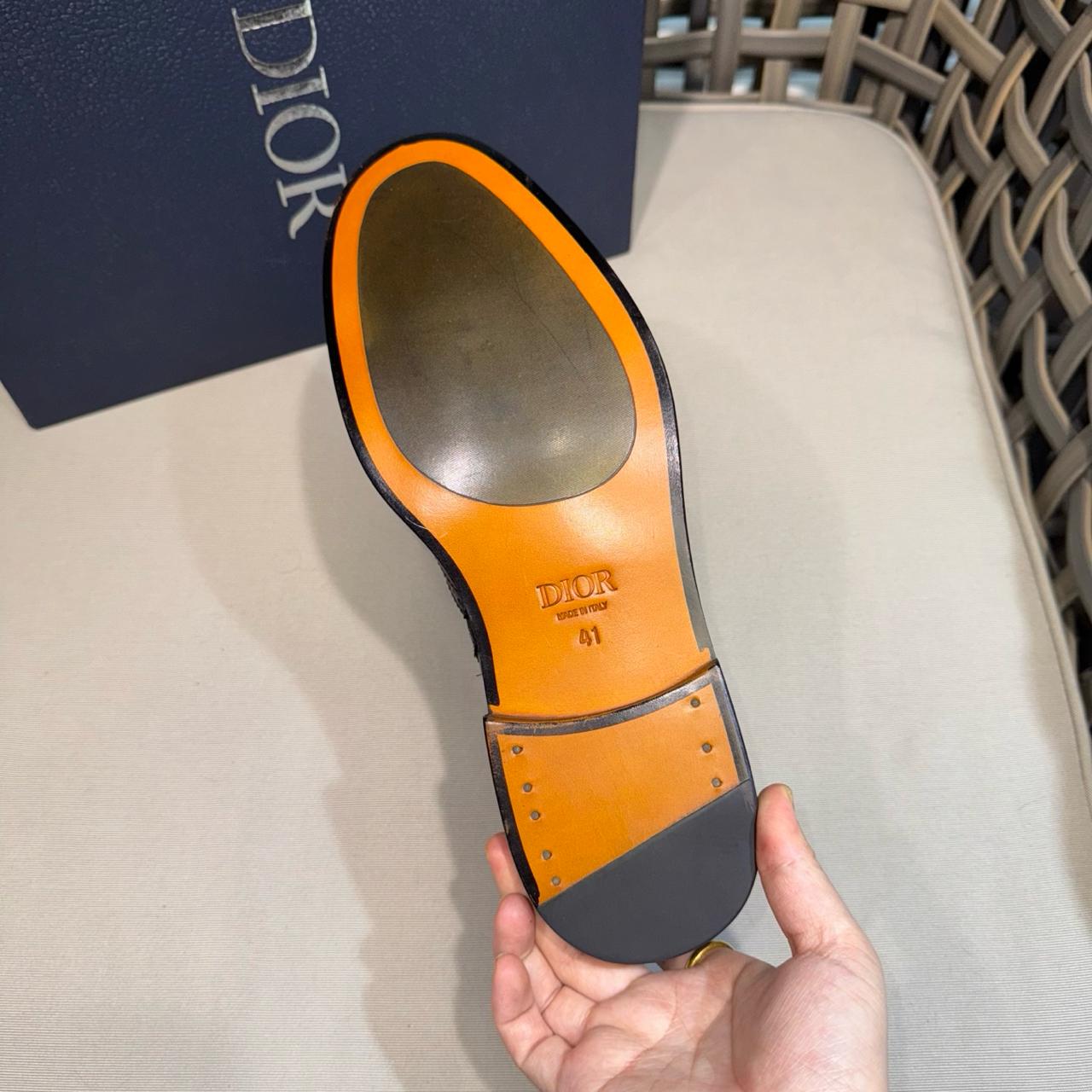 CHRISTIAN DIOR Мужские ботинки из телячьей кожи