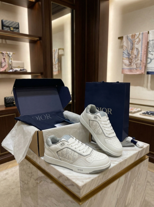 CHRISTIAN DIOR Кроссовки B27 Black Oblique Low-Top