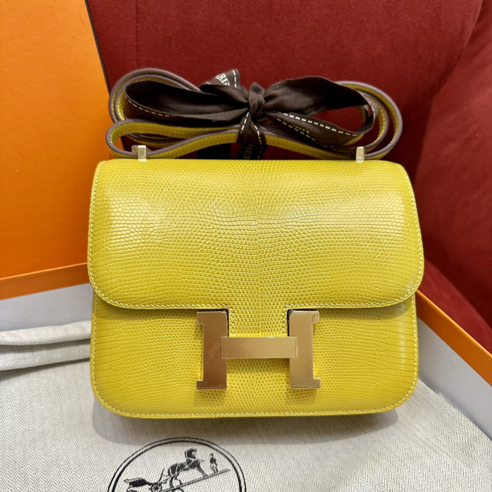 Hermes Женская сумка Constance 19 см 8w Lizard