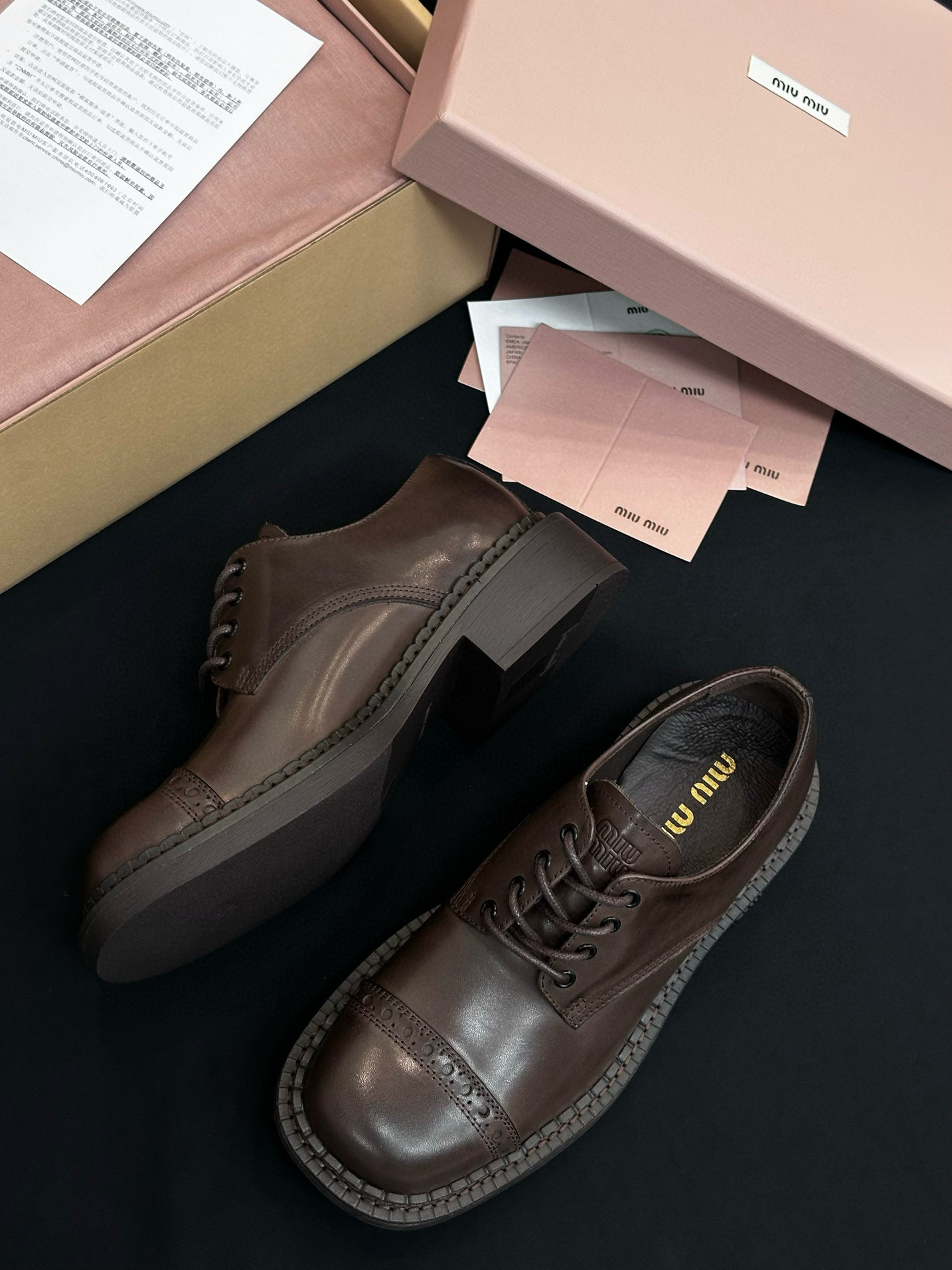 MIU MIU Женские туфли-дерби