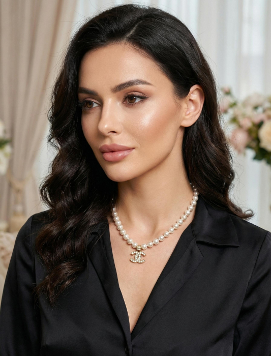 CHANEL Женское колье с жемчугом1