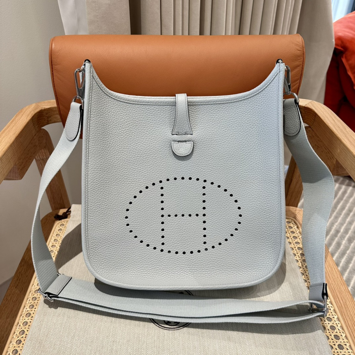 Hermes Женская сумка Evelyne 29 см 08/Blue pale Clemence