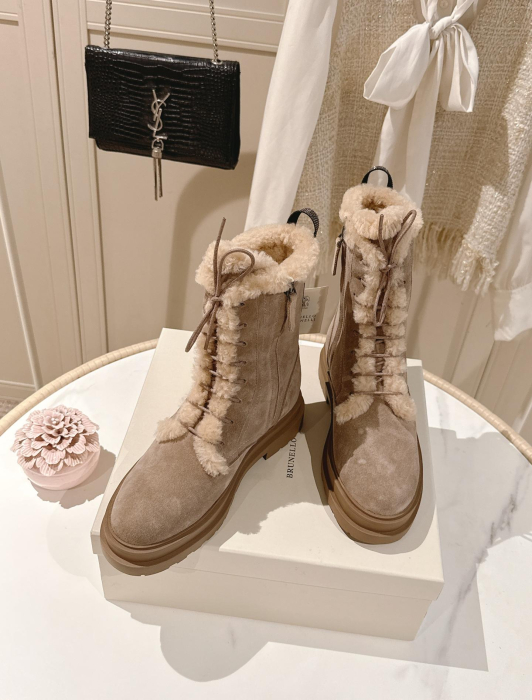 BRUNELLO CUCINELLI Женские сапоги из телячьей кожи