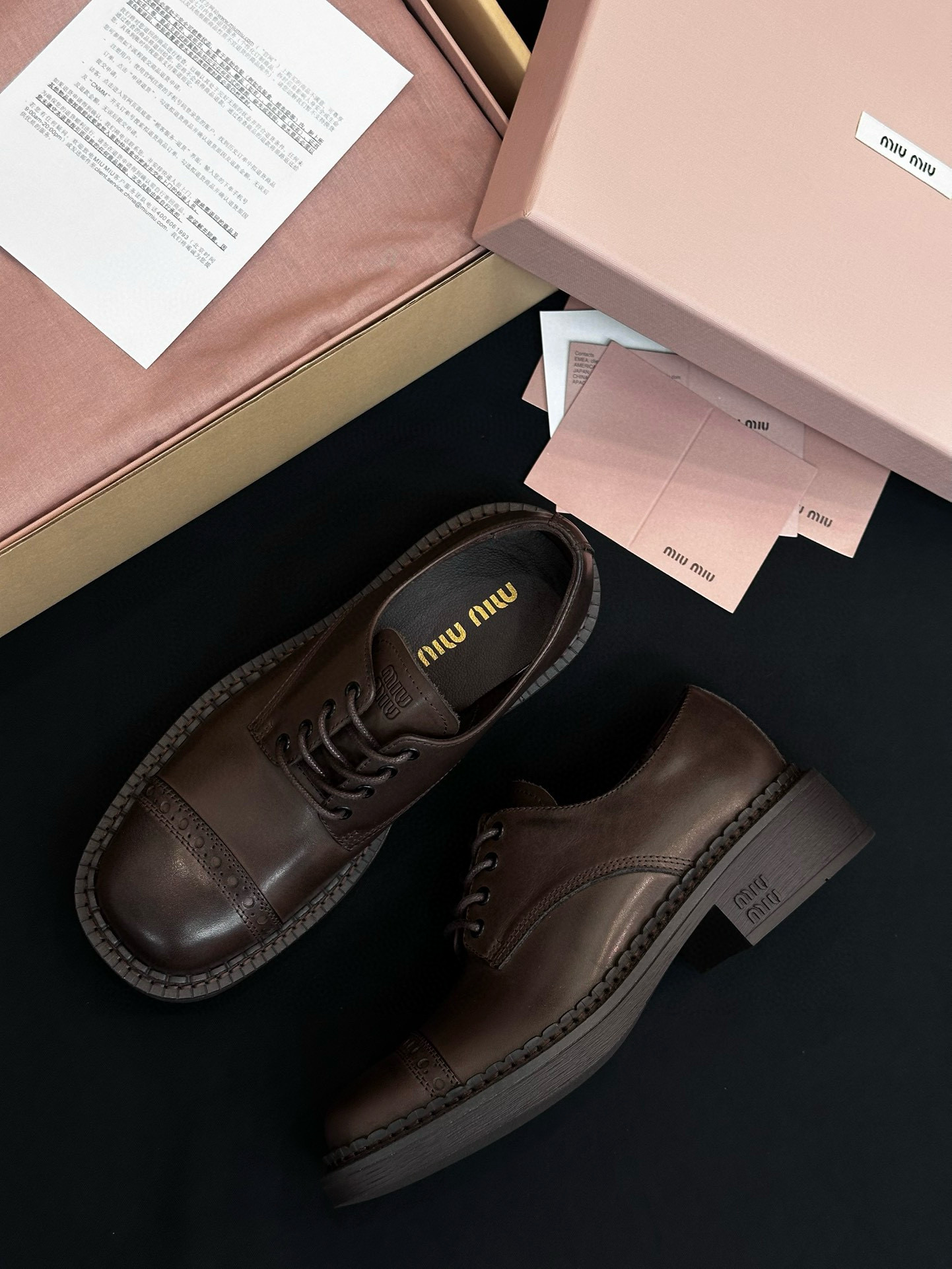 MIU MIU Женские туфли-дерби