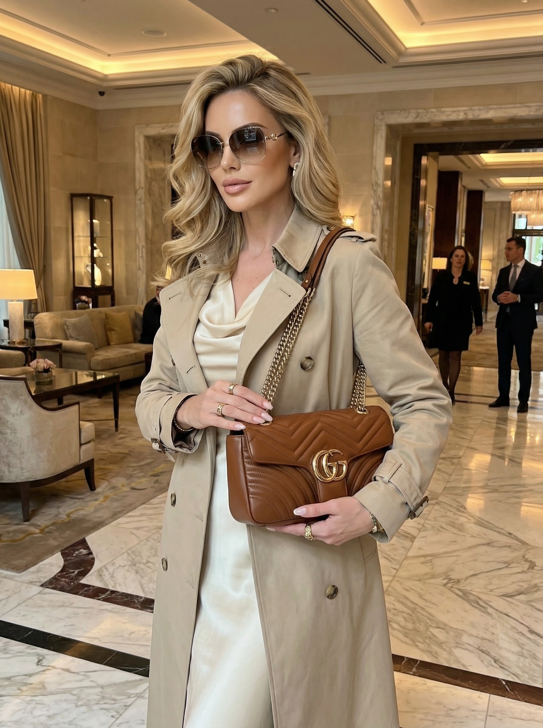 GUCCI Женская сумка GG Marmont medium shoulder bag