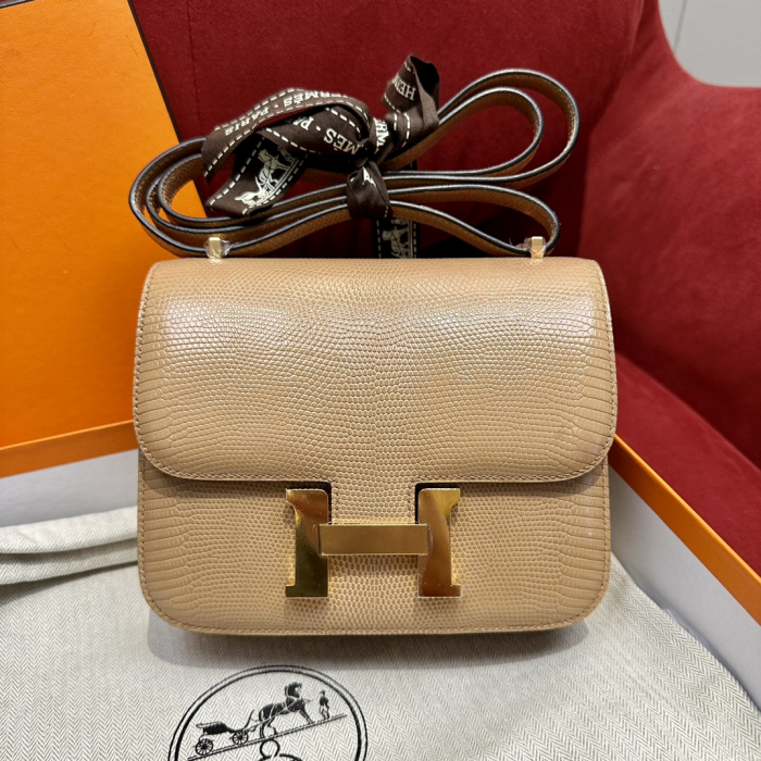 Hermes Женская сумка Constance 19 см OM Lizard