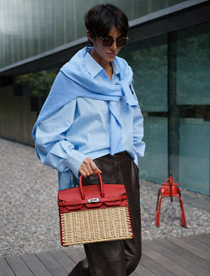 HERMES Женская сумка Birkin Picnic 25 см Q5 Swift