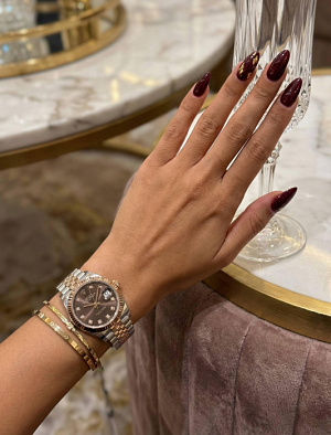 ROLEX Женские часы Datejust 31 M278271-0028 с покрытием розового золота 18 карат